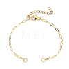 2.5MM Brass Paperclip Chain Bracelet Making AJEW-JB01601-01-1