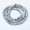 Electroplate Glass Beads Strands EGLA-A034-J2mm-Y02-2