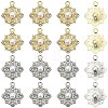 20Pcs 2 Colors Flower Alloy Rhinestone Pendants FIND-YW0011-39-1