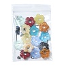 16Pcs 8 Colors Two Tone Handmade Lampwork European Beads LAMP-FS0001-83-7