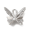 Brass Micro Pave Clear Cubic Zirconia Pendants KK-N290-23P-1