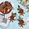 Foam Wedding Corsage FOR Bride and Groom AJEW-WH0695-020-3