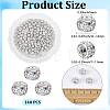 Handmade Polymer Clay Rhinestone European Large Hole Beads with Silver Color Plated Brass Cores FPDL-PA0001-02B-2