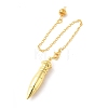 Rack Plating Brass Dowsing Pendulum Big Pendants KK-H444-01-2