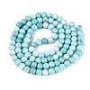 Opaque Ombre Effect Dyed Glass Beads Strands GLAA-Q106-04A-08-2