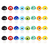 Craftdady 32Pcs 8 Colors Handmade Evil Eye Lampwork Beads LAMP-CD0001-20-9