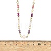 304 Stainless Steel with Natural Mixed Gemstone Pendant Necklaces NJEW-JN06653-01-3