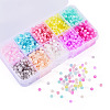 150G 10 Colors Drawbench Style Glass Seed Beads SEED-TA0001-68-3