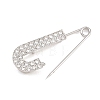 Crystal Rhinestone Safety Pin Brooches JEWB-A040-01A-P-3