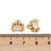 Ocean Theme Brass Micro Pave Cubic Zirconia Charms KK-F902-08K-G-3