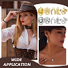 80Pcs 10 Styles West Cowboy  Theme Tibetan Style Alloy Pendants FIND-FG0005-23-5