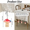 4Pcs Mushroom Resin Tablecloth Weights HJEW-SW00128-05-2