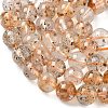 Natural Herkimer Diamond Beads Strands G-Z115-C03-8mm-4
