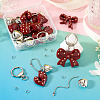 DIY Heart Bowknot Keychain Making Kits DIY-TA0015-61-8