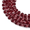 Transparent Glass Beads Strands GLAA-P076-01A-04-3