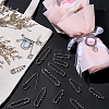 40Pcs Alloy Brooch Findings FIND-PH0060-23-4