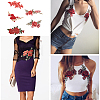 5 Pairs 5 Style 3D Flower Appliques DIY-WR0003-83-7