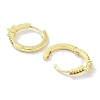 Brass Pave Cubic Zirconia Hoop Earrings for Women EJEW-L269-126G-3