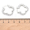 Brass Hoop Earrings for Women EJEW-A168-15P-5