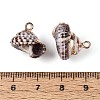 Electroplated Natural Shell Pendants BSHE-T015-05-3