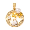 Brass Rhinestone Pendants LS-RB-CBA2C2D-01G-1