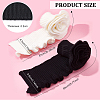 2Pcs 2 Style Polyester Elastic Ribbing Fabric for Cuffs FIND-BC0004-09-2