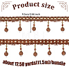 Curtain Plastic Beaded Fringe Trim OCOR-WH0090-69A-2
