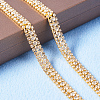 Brass Rhinestone Strass Chains CHC-BC0001-06-2