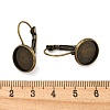Brass Leverback Earring Findings KK-H023-AB-NF-3