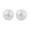 UV Plating Rainbow Iridescent Two Tone Acrylic Beads PACR-C009-04A-2