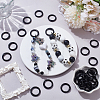 30Pcs Spray Painted Eco-Friendly Alloy Spring Gate Rings FIND-SP0006-04-4