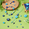 68Pcs 10 Styles Handmade Evil Eye Lampwork Beads LAMP-TA0002-71-7