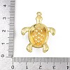 Turtle Brass ABS Imitation Pearl Pendants KK-I352-04F-G-3
