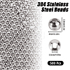 Round 316 Surgical Stainless Steel Spacer Beads STAS-SC0021-42-2