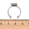 304 Stainless Steel Cuff Rings Components SA-CBA8B85-10C-P-3