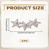 1Pc Alloy Rhinestone Brooches JEWB-LP0002-10-2