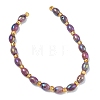 Electroplated Natural Druzy Geode Crystal Beads Strands G-G459-03B-08-2