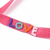 Twill Tape Nylon Cord Knotted Bracelets BJEW-Z013-33-4