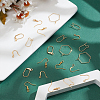 Brass Earring Hooks & Leverback Earring Findings KK-ME0002-48-4