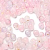 Frosted Transparent Acrylic Beads OACR-F013-12J-1