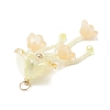 Glass Seed Beaded Jellyfish Big Pendants PALLOY-MZ01166-01-4