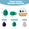 12Pcs 3 Styles Natural Mixed Stone Cabochons G-DC0001-15-2