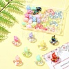 48Pcs 2 Styles UV Plated Acrylic Beads SACR-FS0001-37-7