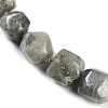 Natural Labradorite Nuggets Beaded Necklaces for Women Men NJEW-K388-01E-01Z-2