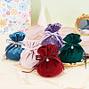 Velvet Jewelry Bags with Drawstring & Plastic Imitation Pearl TP-CJC0001-03B-6