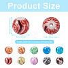 200Pcs 10 Colors Painted Glass Beads Strands GLAA-SW0001-03-4