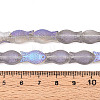 Frosted Glass Beads Strands X-GLAA-T023-40C-04-4