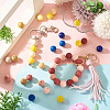 45Pcs 3 Colors Round Silicone Focal Beads SIL-TAD0001-01B-6