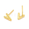 Brass Hollow Out Initial Letter Stud Earrings for Women EJEW-A044-01G-V-2
