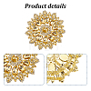 Iron Rhinestone & Glass Cabochons FIND-WH0366-419B-4